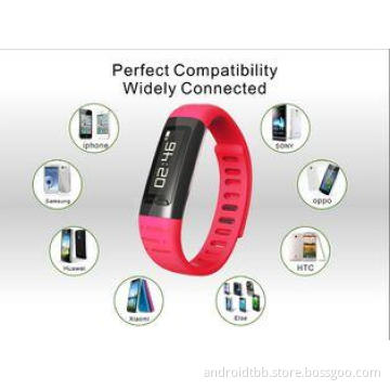 Black / Red / Blue / Orange TPU Smart Wristband Bracelet 0.